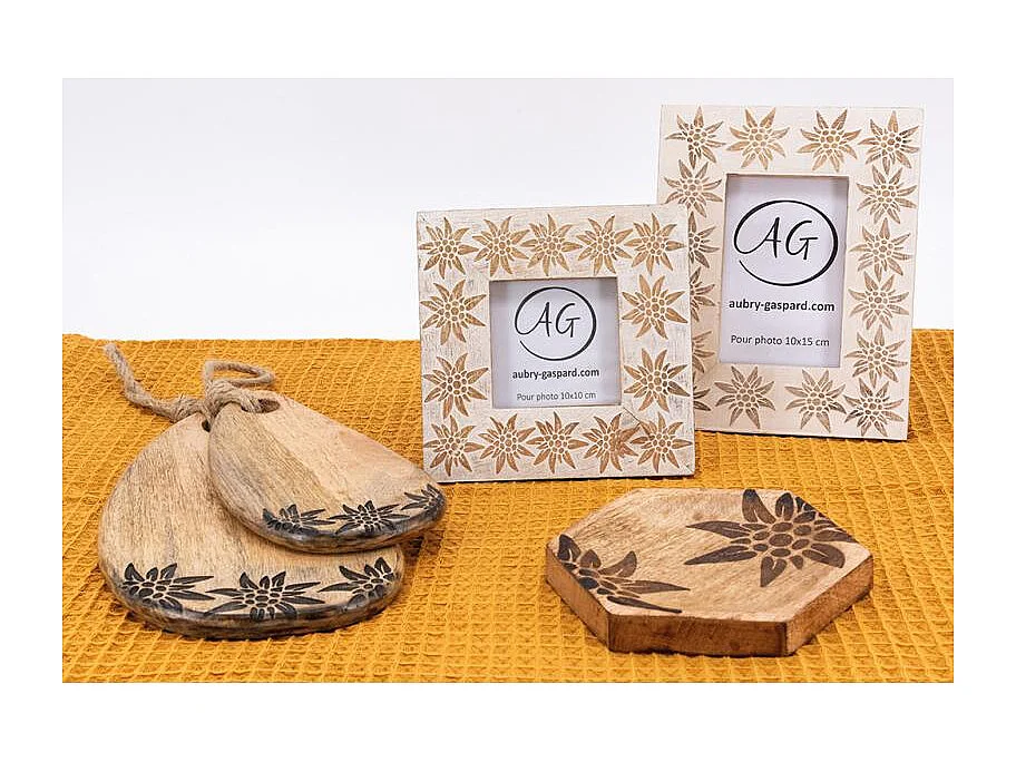 Corbeille en manguier Edelweiss Lot de 2