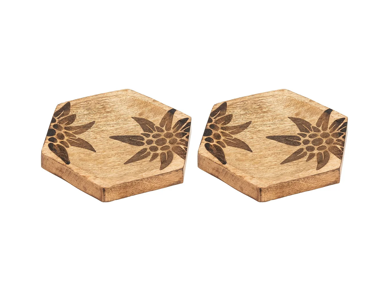 Corbeille en manguier Edelweiss Lot de 2