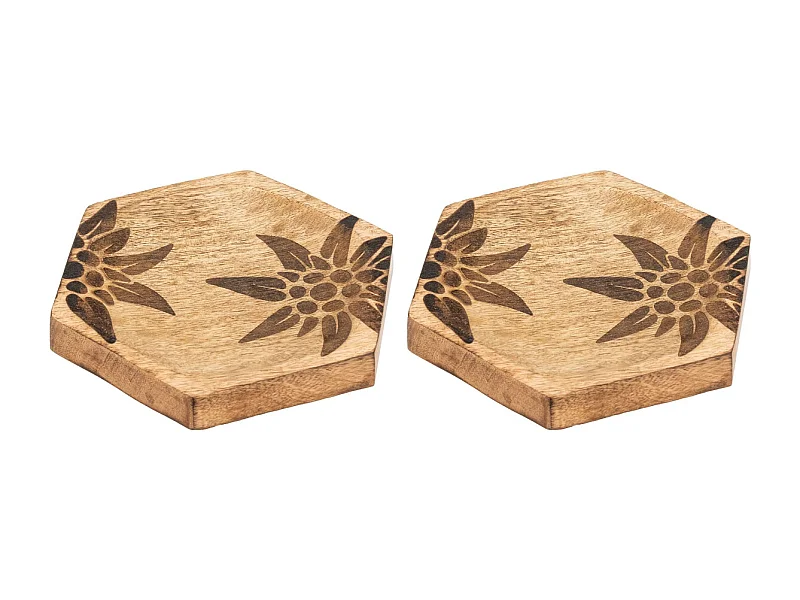 Corbeille en manguier Edelweiss Lot de 2