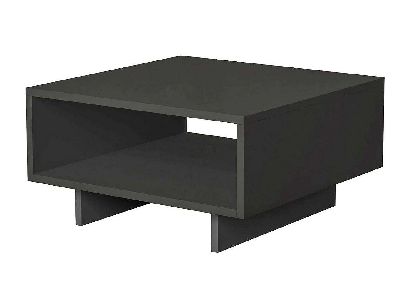 Table basse en aggloméré anthracite Hola