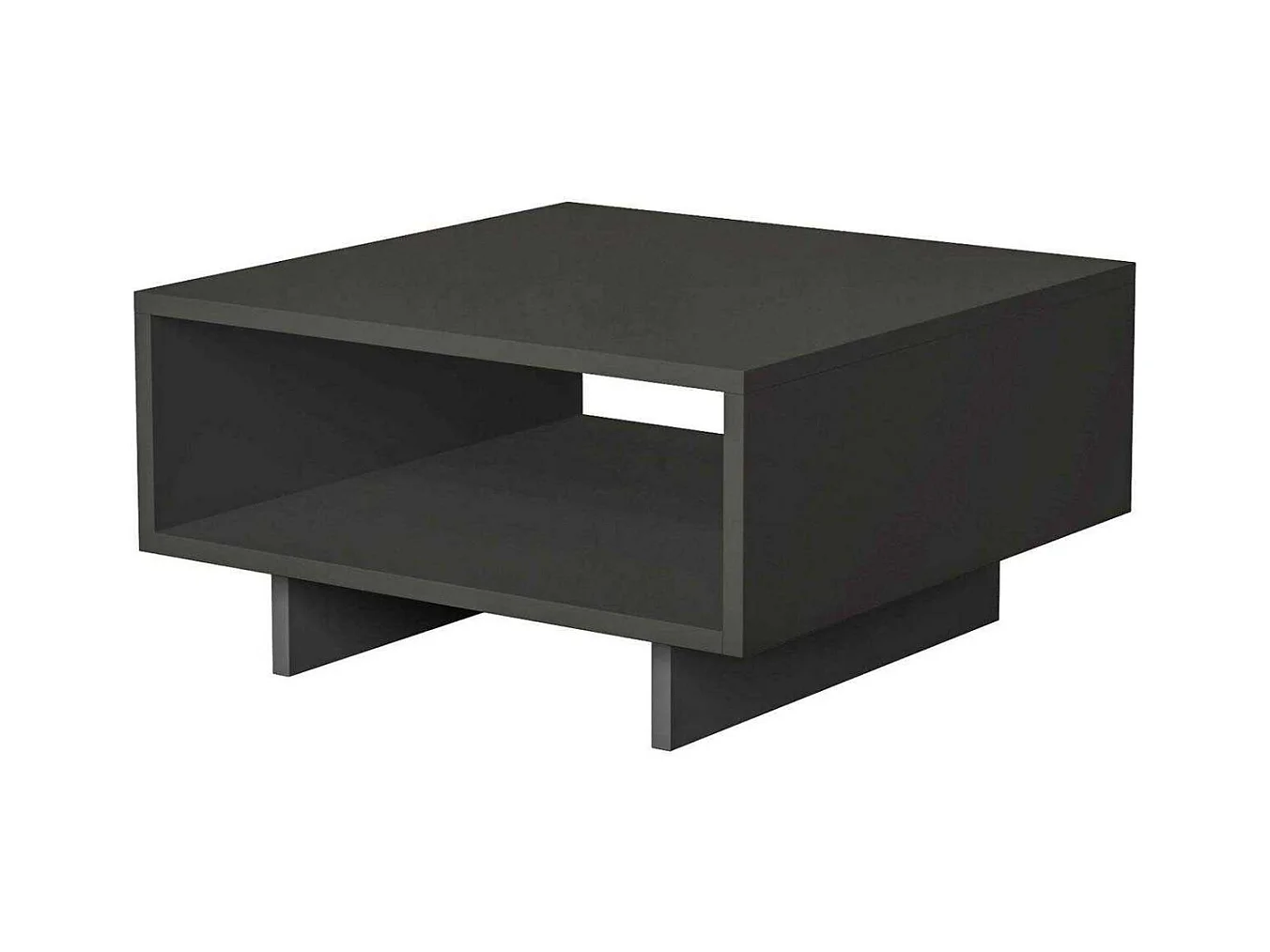 Table basse en aggloméré anthracite Hola
