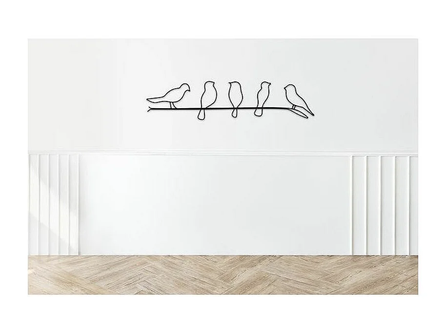 Décoration murale en métal Oiseaux