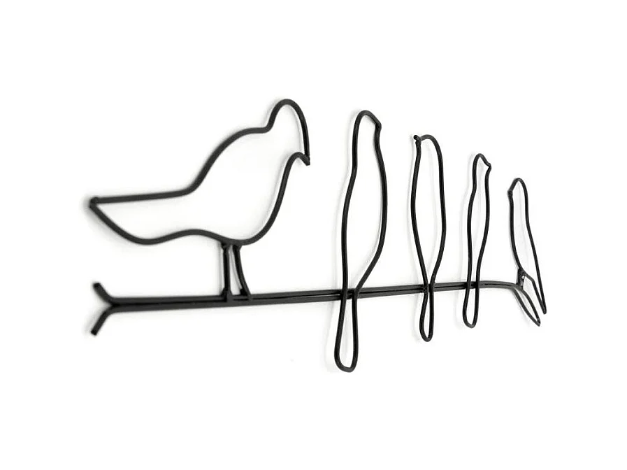 Décoration murale en métal Oiseaux