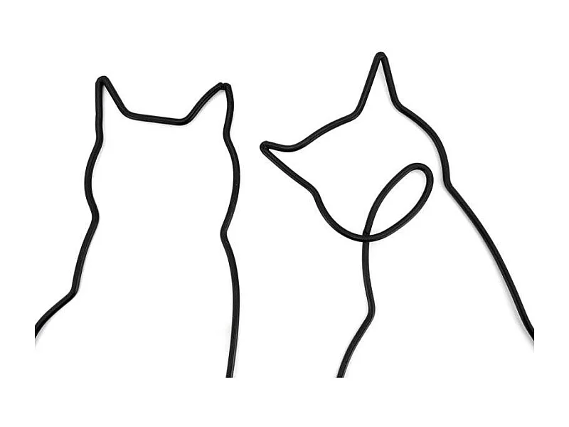 Décoration murale en métal Chat