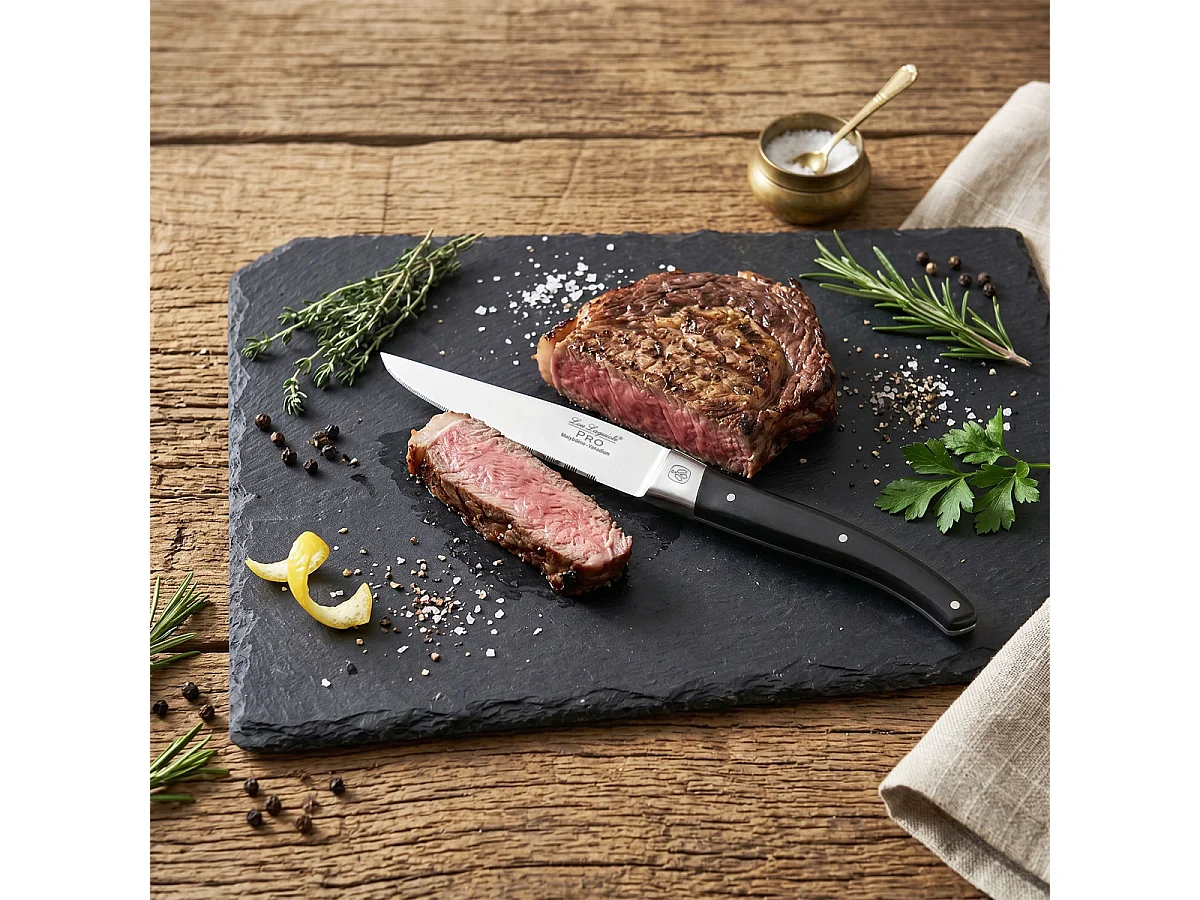 Pro - Set 6 couteaux steak lame dentée