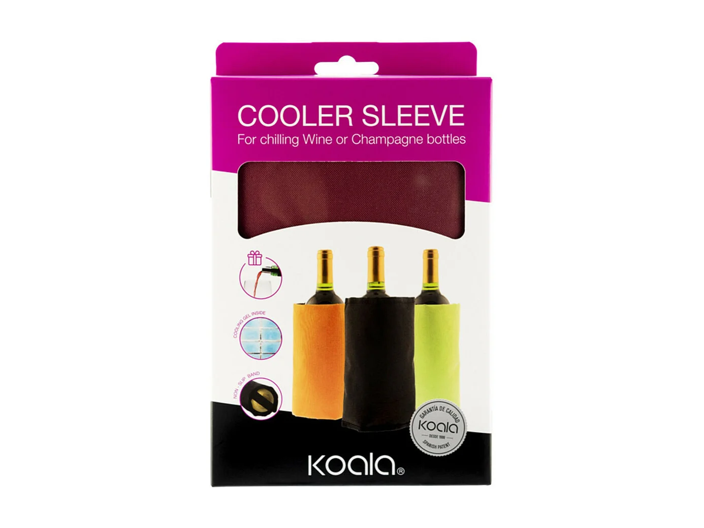 Fresh - Pochette réfrigérante avec feuille anti-goutte Bordeaux