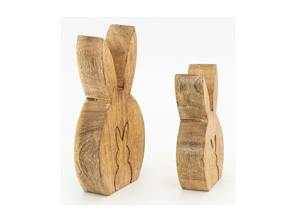 Lapins en manguier teinté Pâques