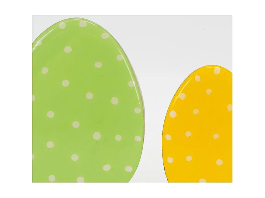 Oeufs décoratifs en manguier Lot de 2