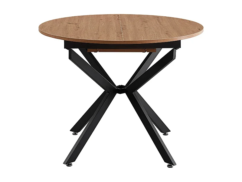 Table à manger extensible effet bois 4/6 personnes 100/140 cm - Marius