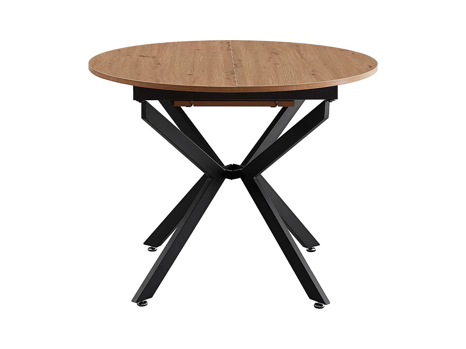 Table à manger extensible effet bois 4/6 personnes 100/140 cm - Marius
