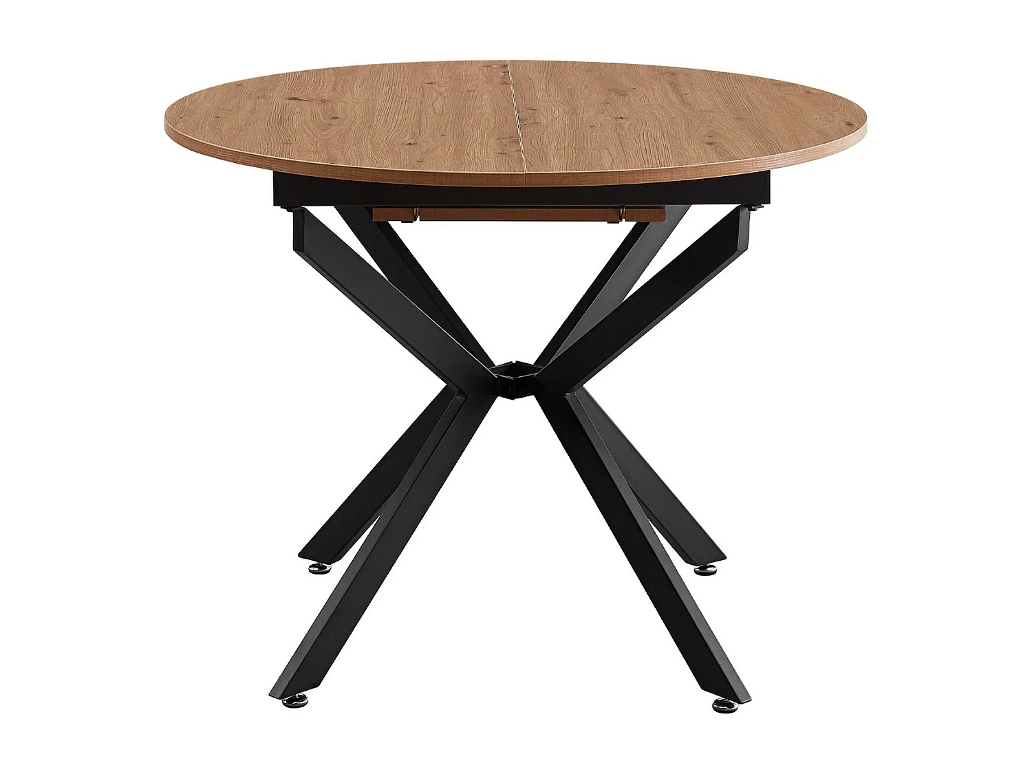 Table à manger extensible effet bois 4/6 personnes 100/140 cm - Marius