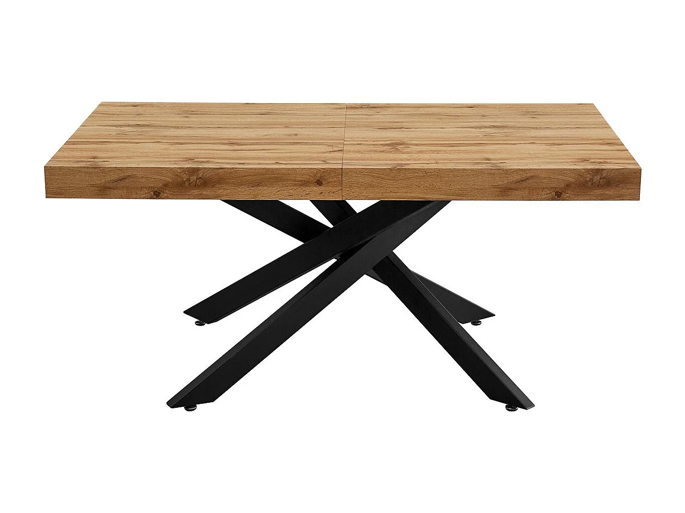 Table à manger extensible décor bois 4/8 personnes 140/220 cm - Elena