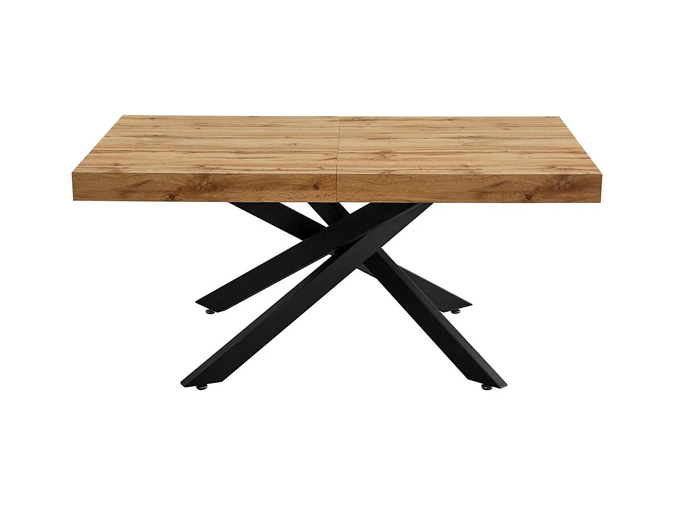 Table à manger extensible décor bois 4/8 personnes 140/220 cm - Elena