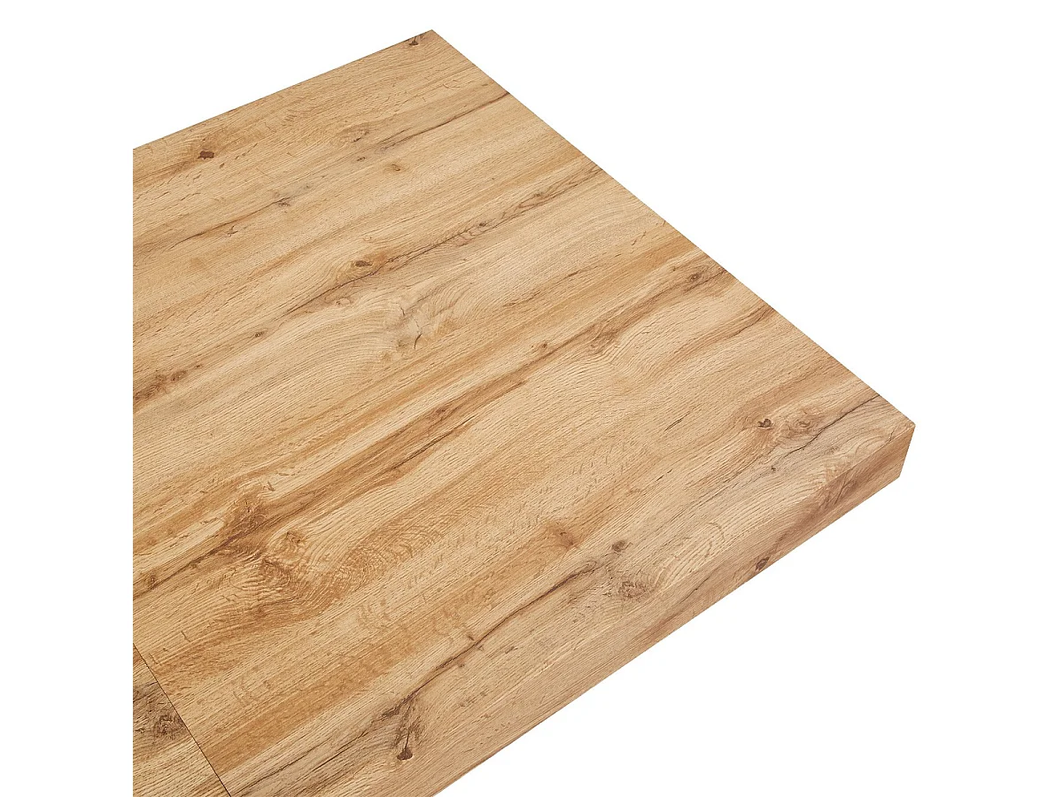 Table à manger extensible décor bois 4/8 personnes 140/220 cm - Elena