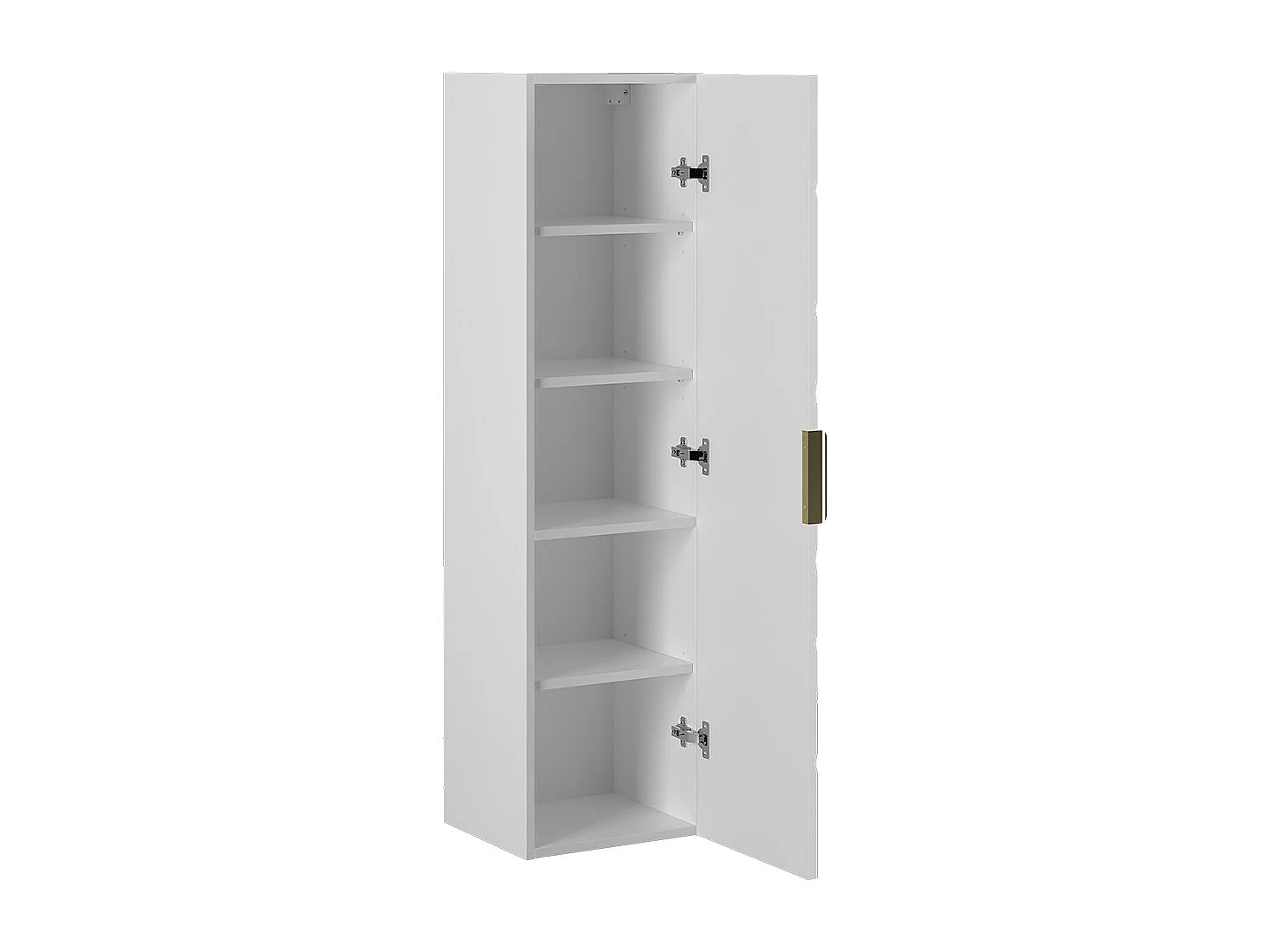 Ensemble meuble simple vasque 80cm 2 niches et colonne Aurora Blanc et Bois
