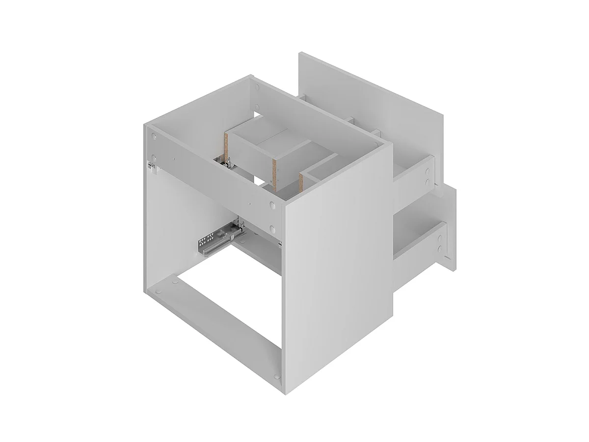 Mobile bagno doppio lavabo Aurora bianco 140cm