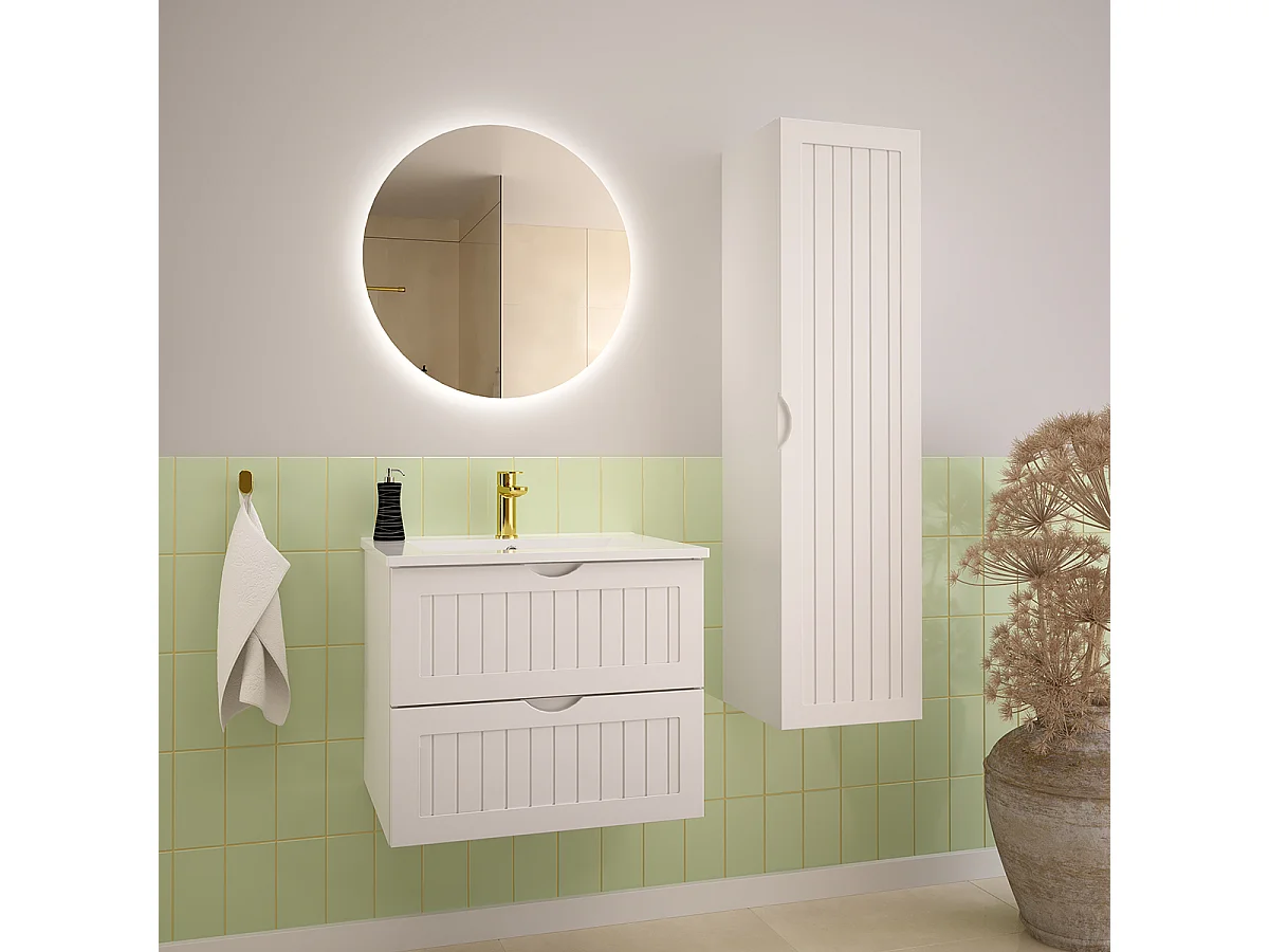 Móvel de lavatório Soline branco 60cm