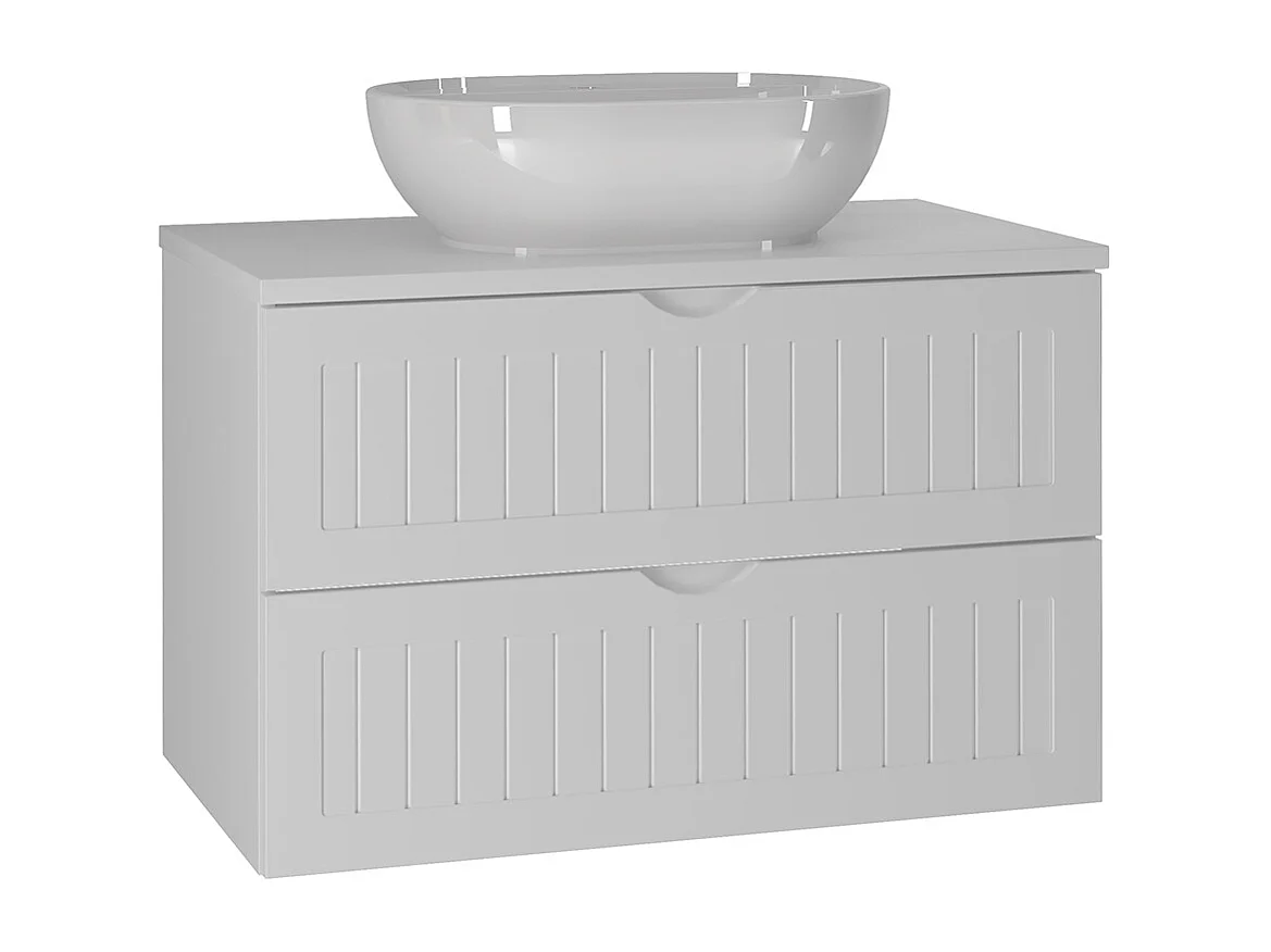 Mobile bagno con lavabo Soline bianco 80cm