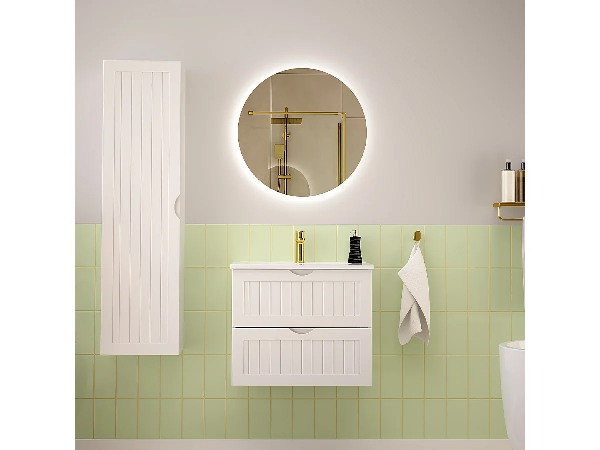 Coluna casa de banho Soline branco