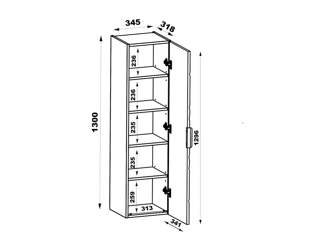 Colonna del bagno Aurora bianco