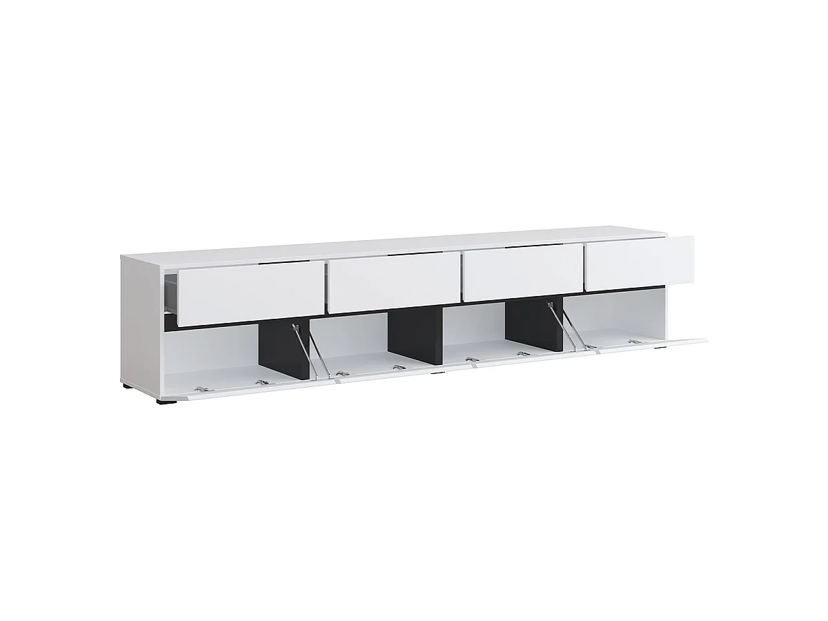 Mobile TV 4 ante Lilia bianco 225cm