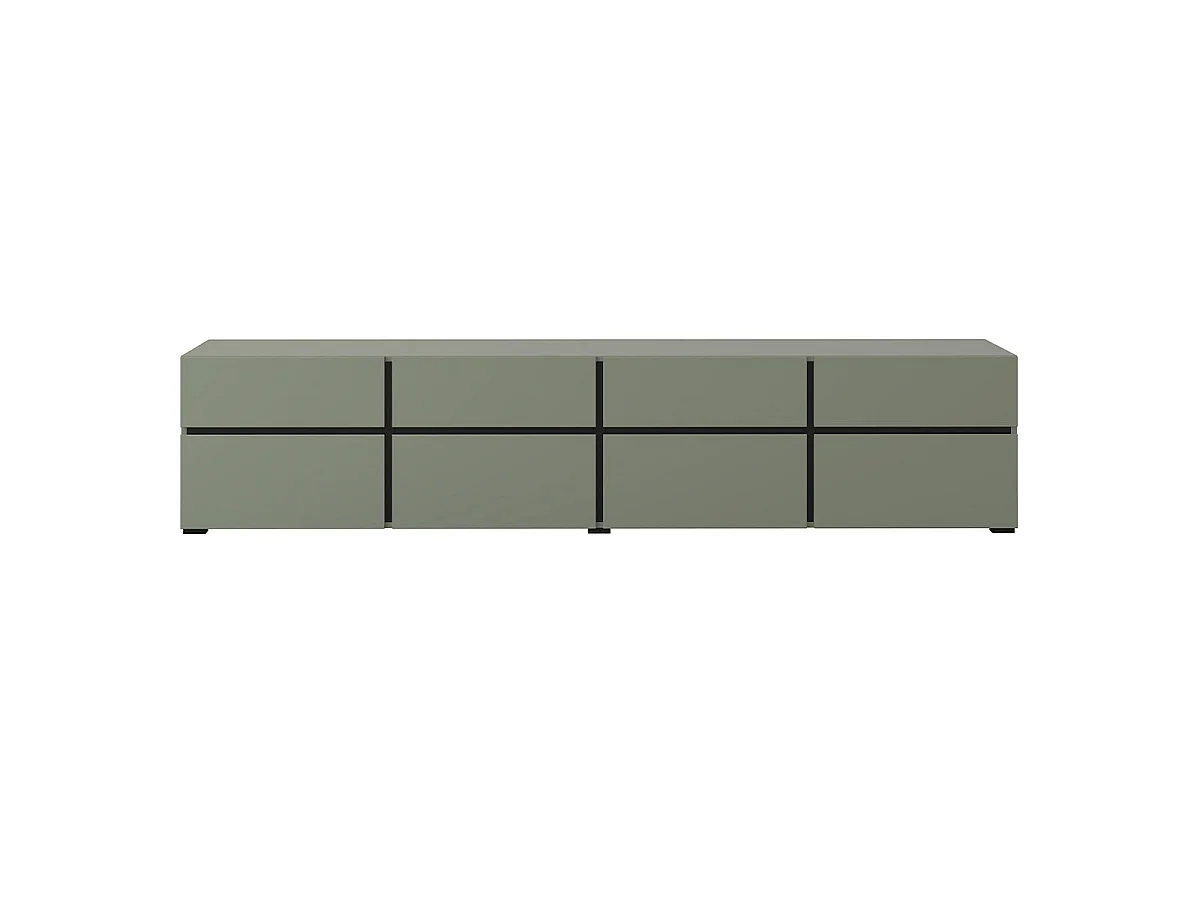 Mobile TV 4 ante Lilia verde 225cm