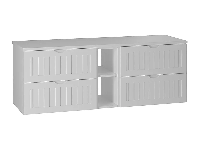 Soline Wit 140cm badmeubel met nisblad