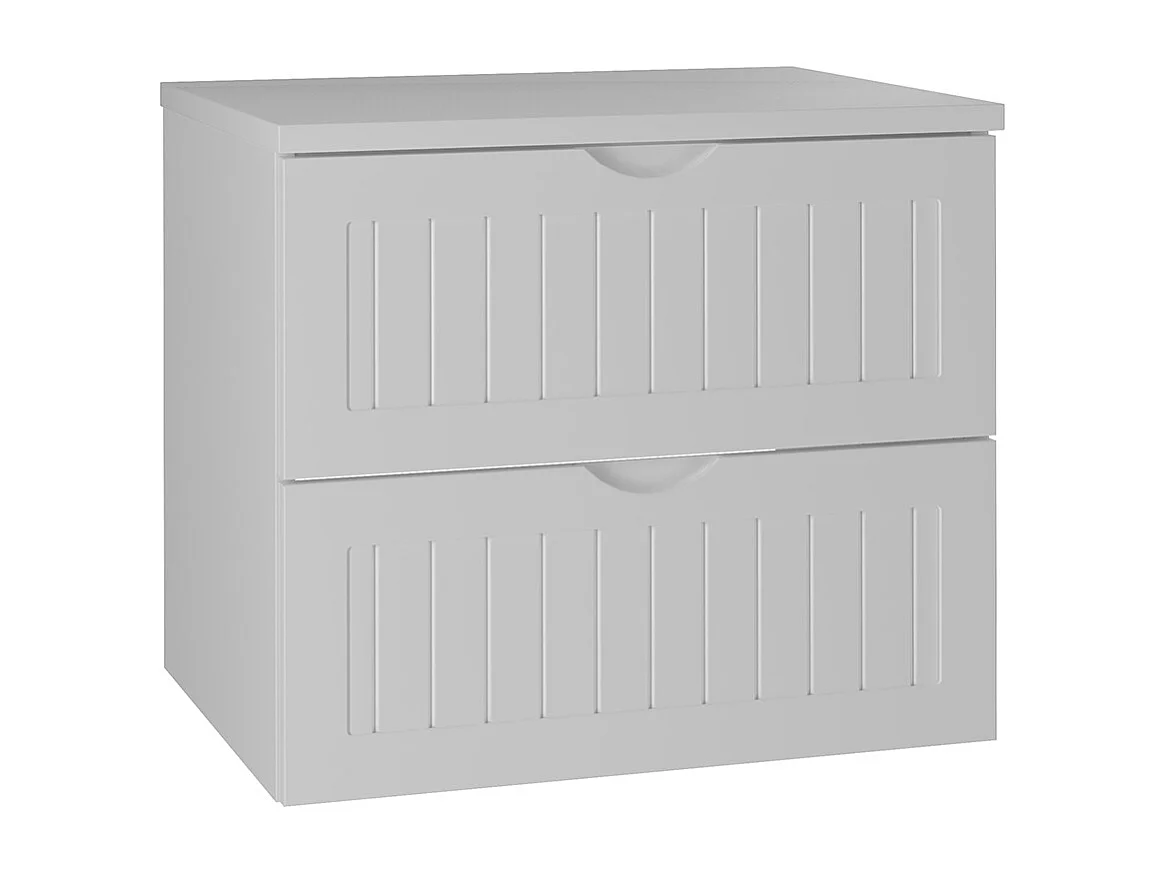 Meuble sous-vasque 60cm plan de toilette Soline Blanc