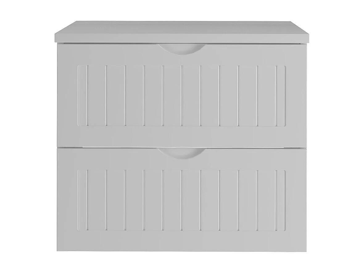 Meuble sous-vasque 60cm plan de toilette Soline Blanc