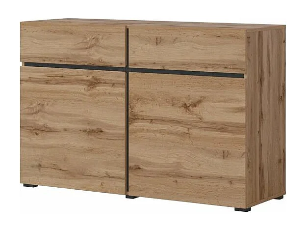 Lilia Houten 2-deurs dressoir met 2 laden