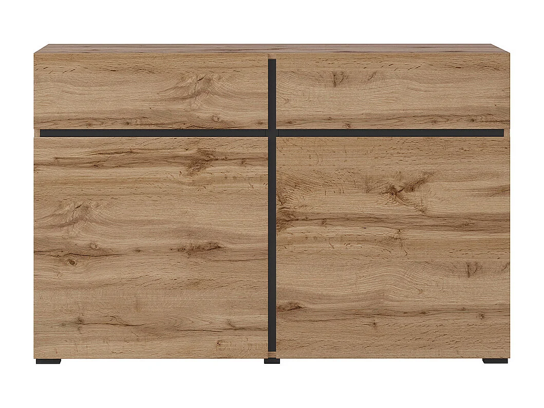 Buffet 2 portes 2 tiroirs Lilia Bois