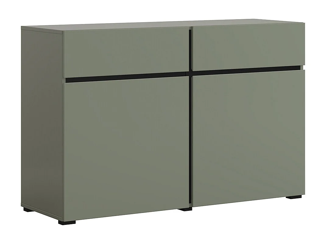 Buffet 2 ante 2 cassetti Lilia verde 78cm