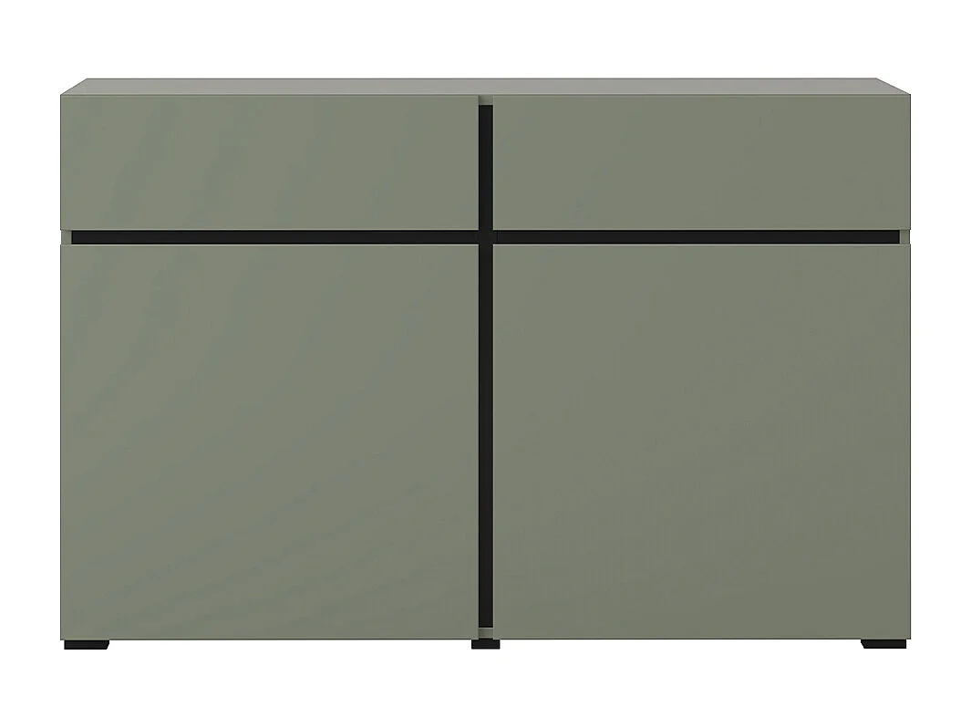 Buffet 2 ante 2 cassetti Lilia verde 78cm