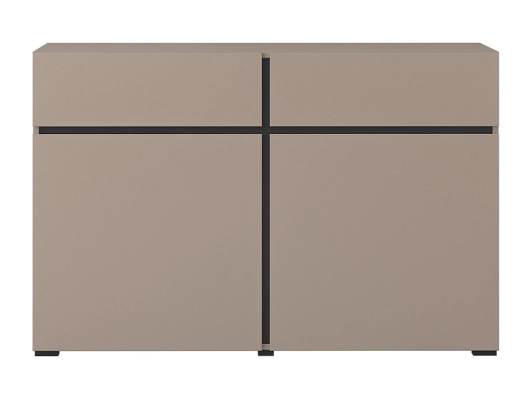 Buffet 2 ante 2 cassetti Lilia talpa 78cm