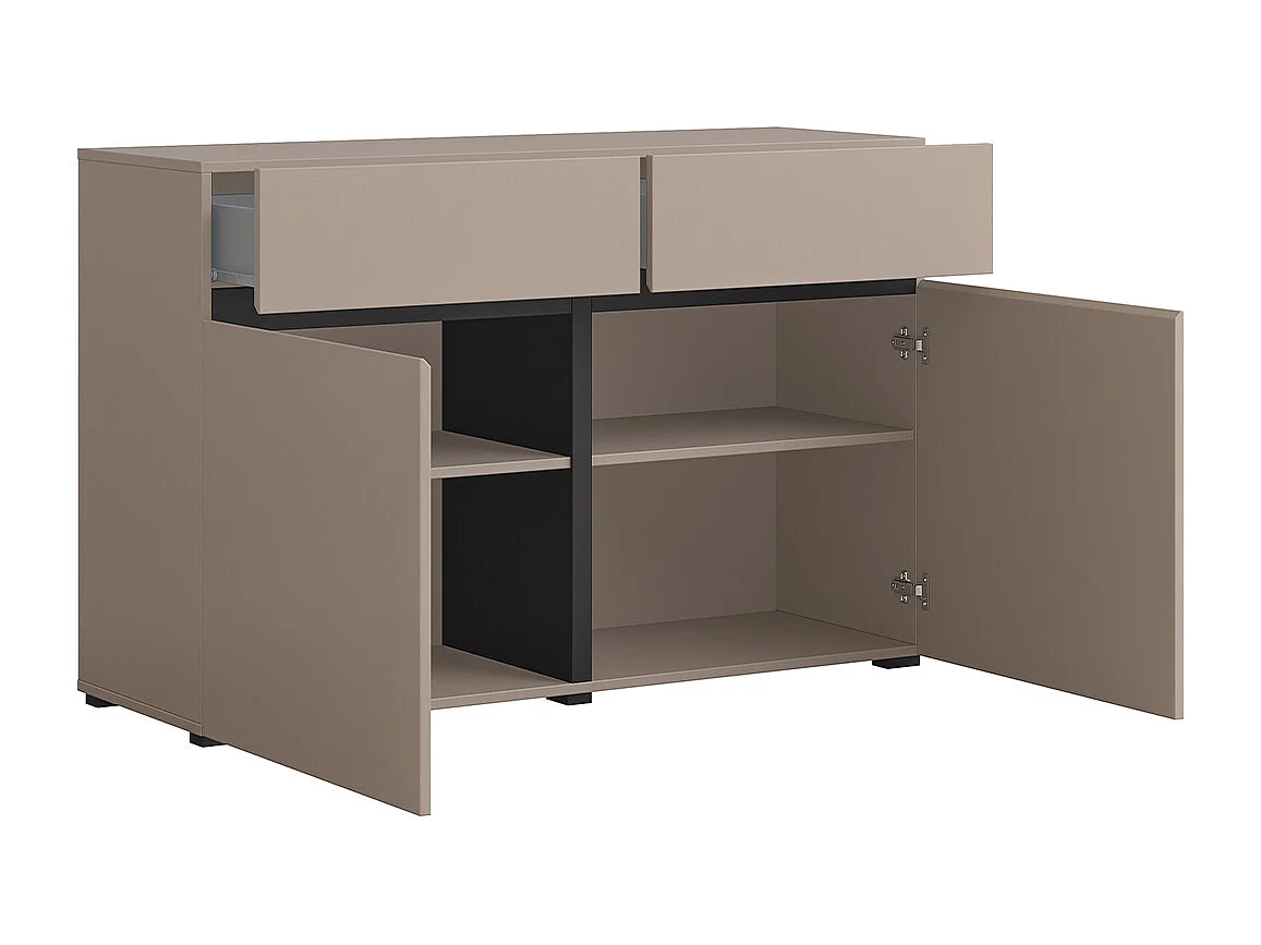 Buffet 2 ante 2 cassetti Lilia talpa 78cm