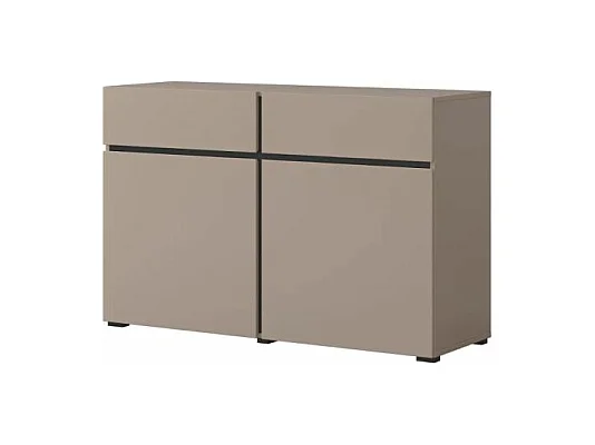 Buffet 2 portes 2 tiroirs Lilia Taupe