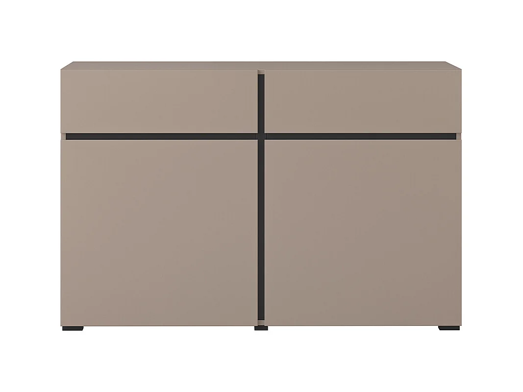 Buffet 2 portes 2 tiroirs Lilia Taupe