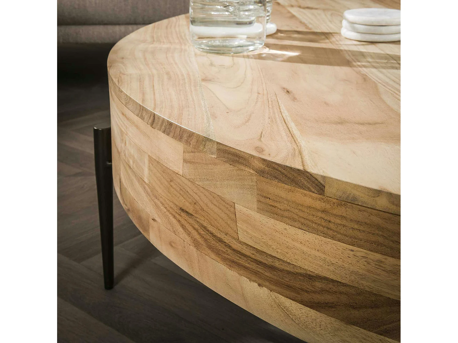 Grande table basse ronde MELBOURNE
