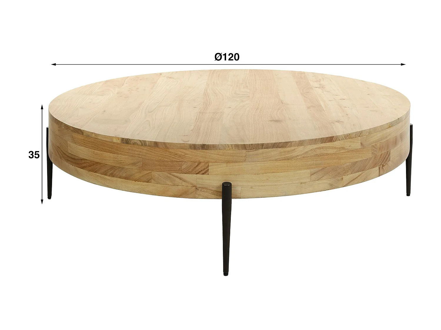 Grande table basse ronde MELBOURNE