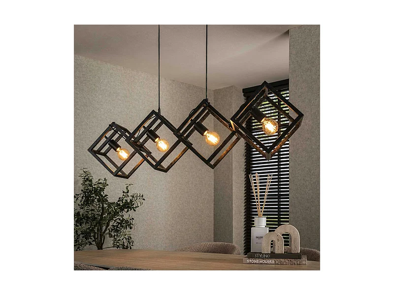 Suspension design 4 cubes en métal RALF