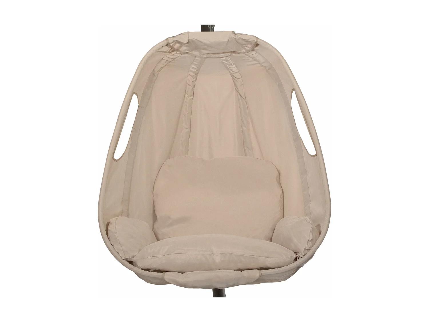 Chaise suspendue SNUGGY avec cadre pour extérieur Beige