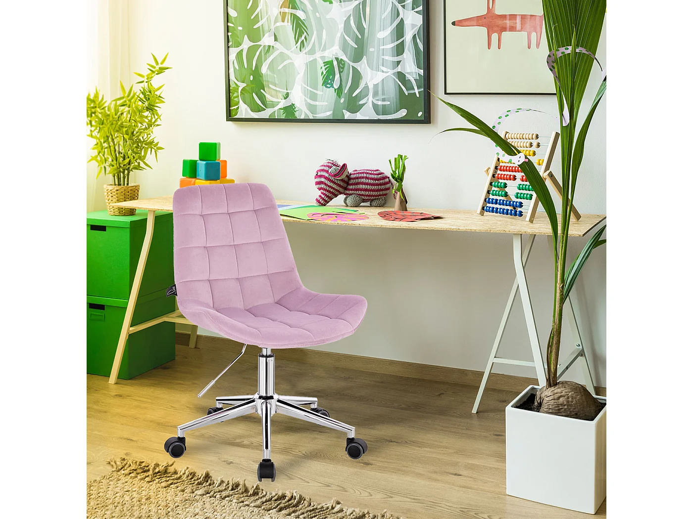 KINDERSCHREIBTISCHSTUHL MICKY Pastell Lila