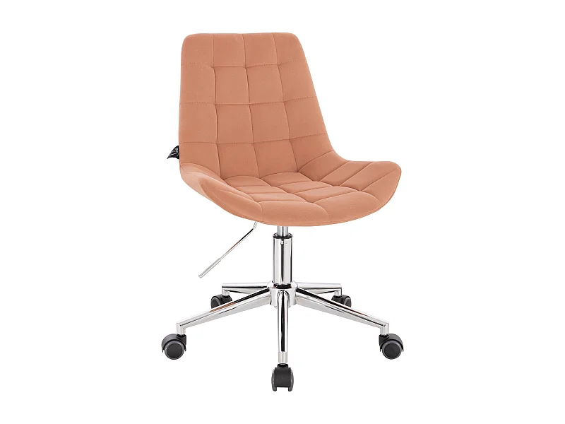 Chaise de bureau MICKY pour enfants réglable en hauteur Orange pastel