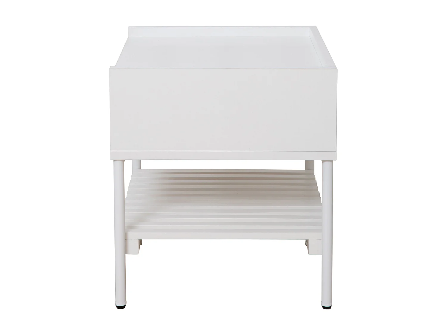 Table de chevet KORE avec tiroir Table de nuit Table de nuit Blanc