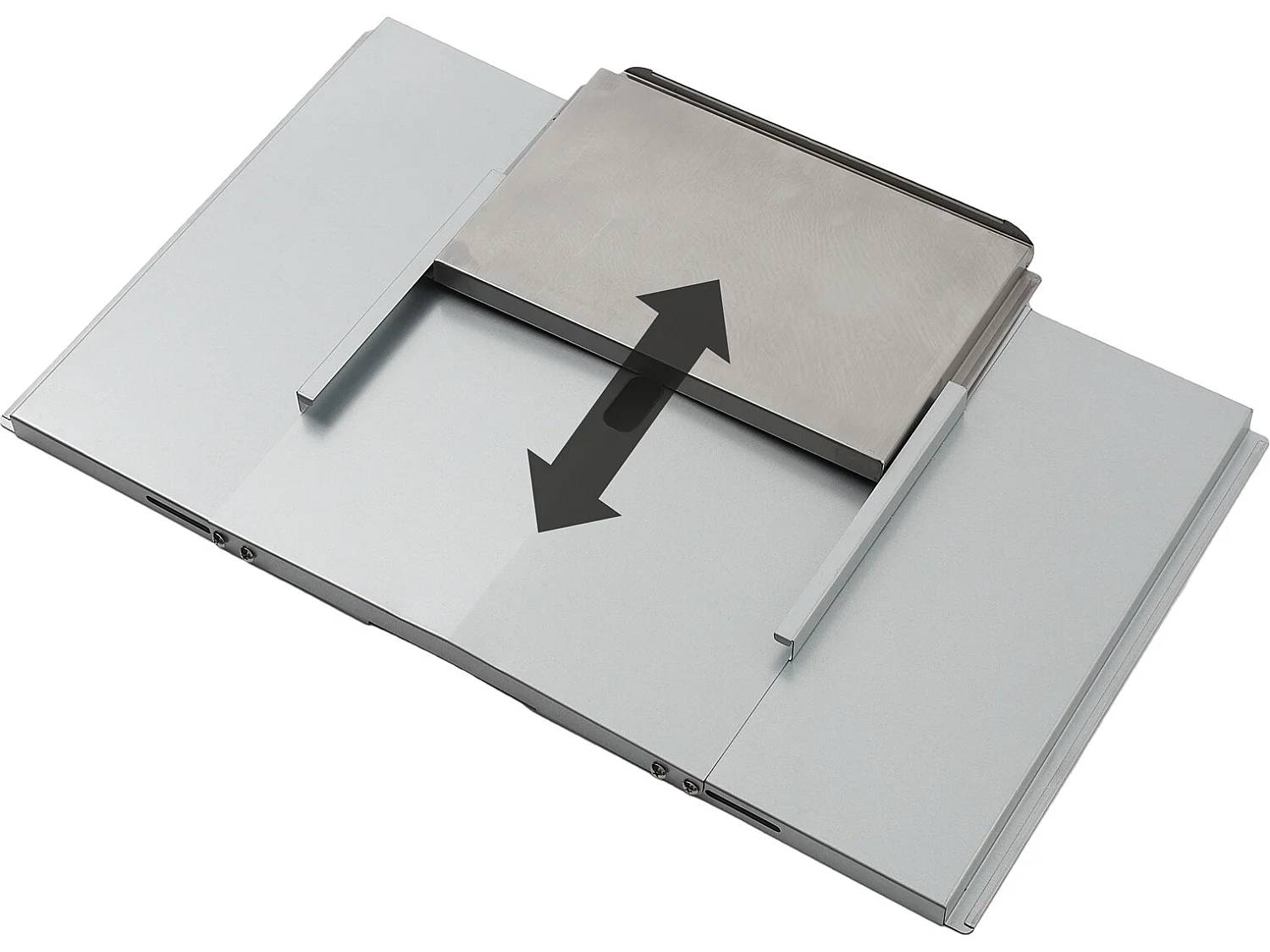 Bac à graisse universel avec bac de récupération réglable en acier