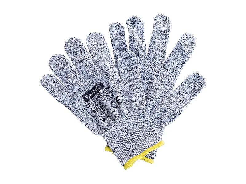 Gants résistants aux coupures Classe 5 EN388 Lot de 2 tailles M et L - Gris