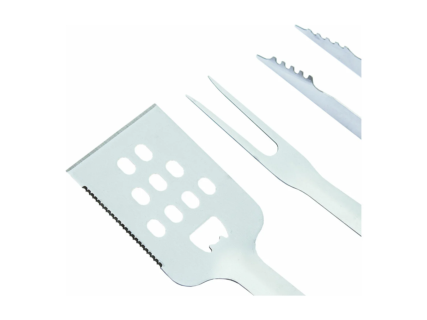 Mallette de Barbecue TAINO 4 pièces en acier inoxydable et silicone