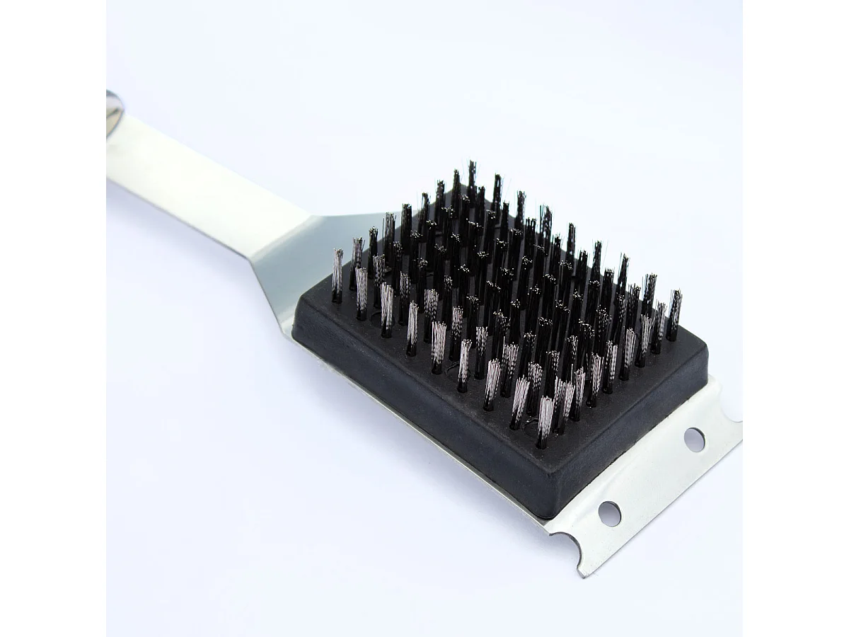 Mallette de Barbecue TAINO 4 pièces en acier inoxydable et silicone