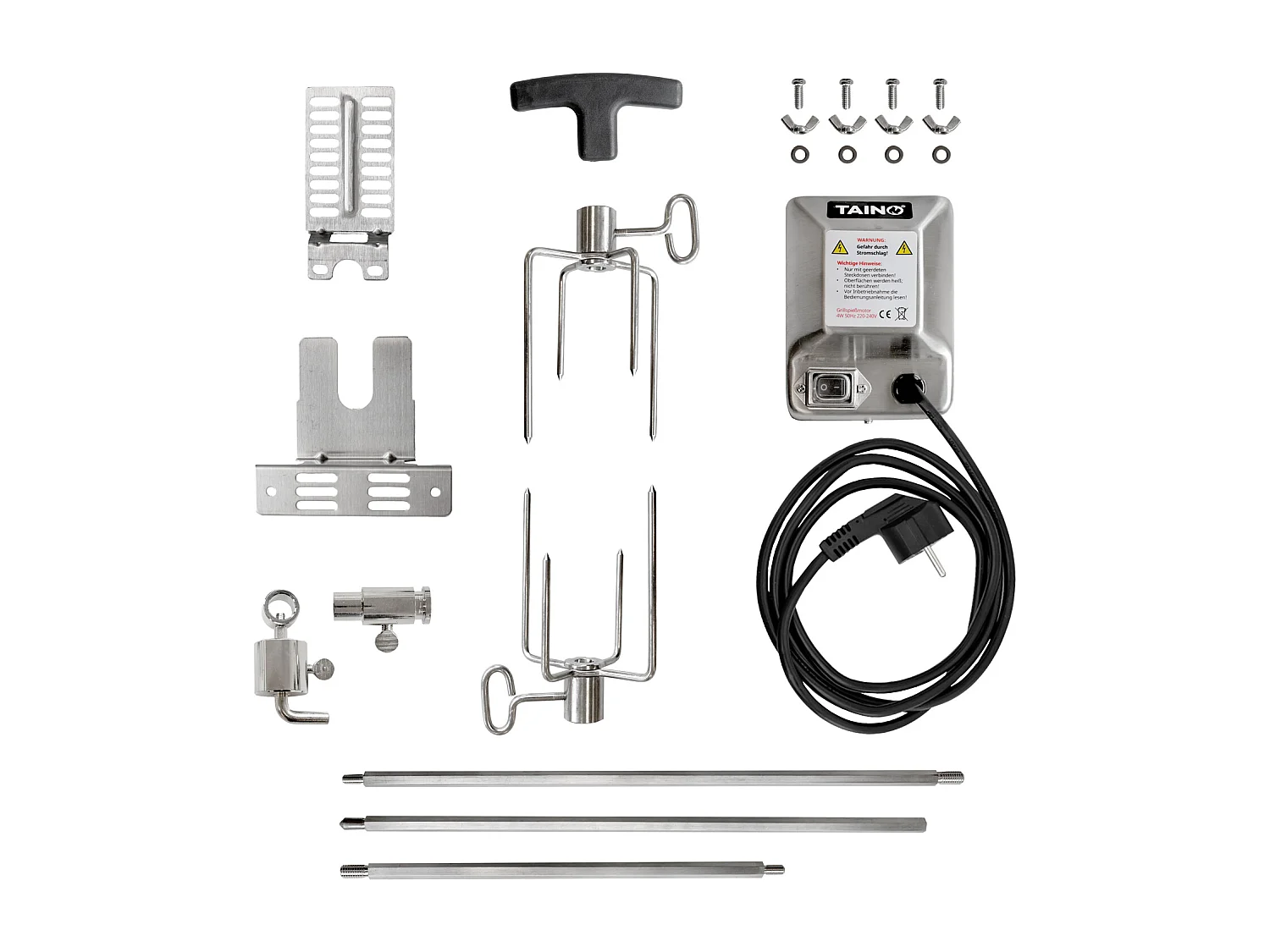 TAINO Brochette de viande universelle pour rôtissoire avec moteur