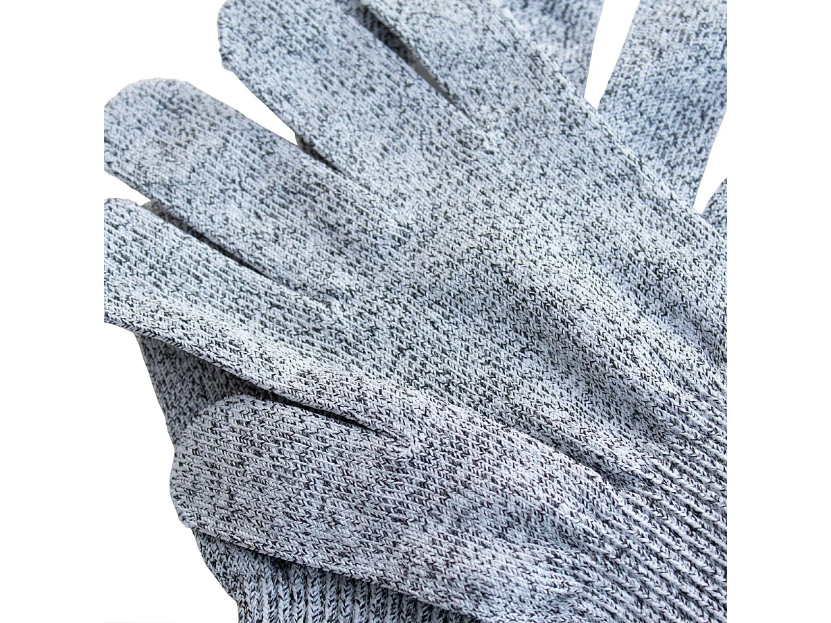 Gants résistants aux coupures Classe 5 EN388 Lot de 2 Taille L - Gris